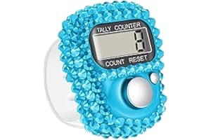 HUNYA Compteurs de Doigts Compteur D'anneaux Compteur de Clics Compteur de Rangée de Tricot Compteur de Doigt Électronique Compteur de Doigt Numérique Compteurs de Comptage à Main