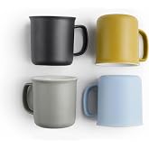 IBILI - Set of 4 Espresso Cups, 110 ml, Colorfull