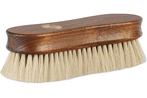 LANGER & MESSMER EXKLUSIVE SCHUHMODE HEIDELBERG Langer & Messmer Premium - Brosse à chaussures | Brosse de polissage en crin de cheval pour polir vos chaussures - Des cheveux très denses pour de meilleurs résultats de polissage