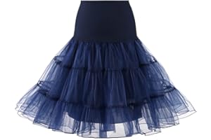 ZEELIY Jupon Années 50 Femme Fille, Jupon en Tulle Vintage Rockabilly Plissées Jupe Mini Courte Adulte Haute Taille Rétro Ballet Tutu de Danse pour Carnaval Festivités Party Cocktail