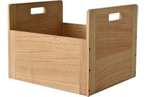 KIRIGEN Wooden Record Storage Box