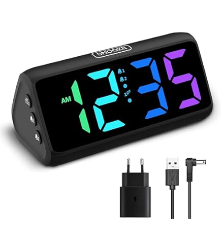 infactory Vibrationswecker: LED-Wecker mit Vibrationskissen, 3 Alarm-Modi,  Snooze, Temperatur (Wecker Vibration, fr Tiefschlfer, laut) : Amazon.de:  Kche, Haushalt & Wohnen