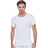 Tutku Erkek Beyaz Ribana (esnek) Bisiklet Yaka Yarım Kollu Atlet 6'lı Paket (model No-0104) 3XL