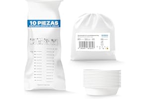 10x ARNOMED bolsas vomito coche niños, bolsas mareo viaje niño LDPE herméticas, bolsa vomito coche con anilla, bolsas para mareo de 2000ml