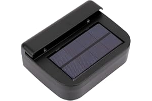 YYQTGG Ventilateur de refroidissement de voiture solaire, ventilateur de voiture noire Garder dans le ventilateur d'échappement de la voiture applicable 6cm en ABS pour la climatisation à l'intérieur de la