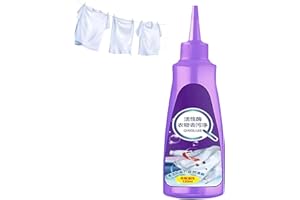 GOKAME Active Enzyme Clothing Stain Remover 120ML, Active Enzyme Laundry Stain Remover, Garment Stubborn Stain Cleaner Oil Remover, Clothes Oil Stain Remover, Suitable for Most Types of Clothes (1pcs)