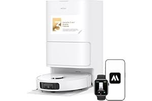 MOVA E30 Ultra Robot Aspirateur Laveur avec Vidage Automatique, Nettoyage Automatique des Serpillières, Technologie RoboSwing, Levage des Serpillières à 10,5 mm, Aspiration de 7 000 Pa