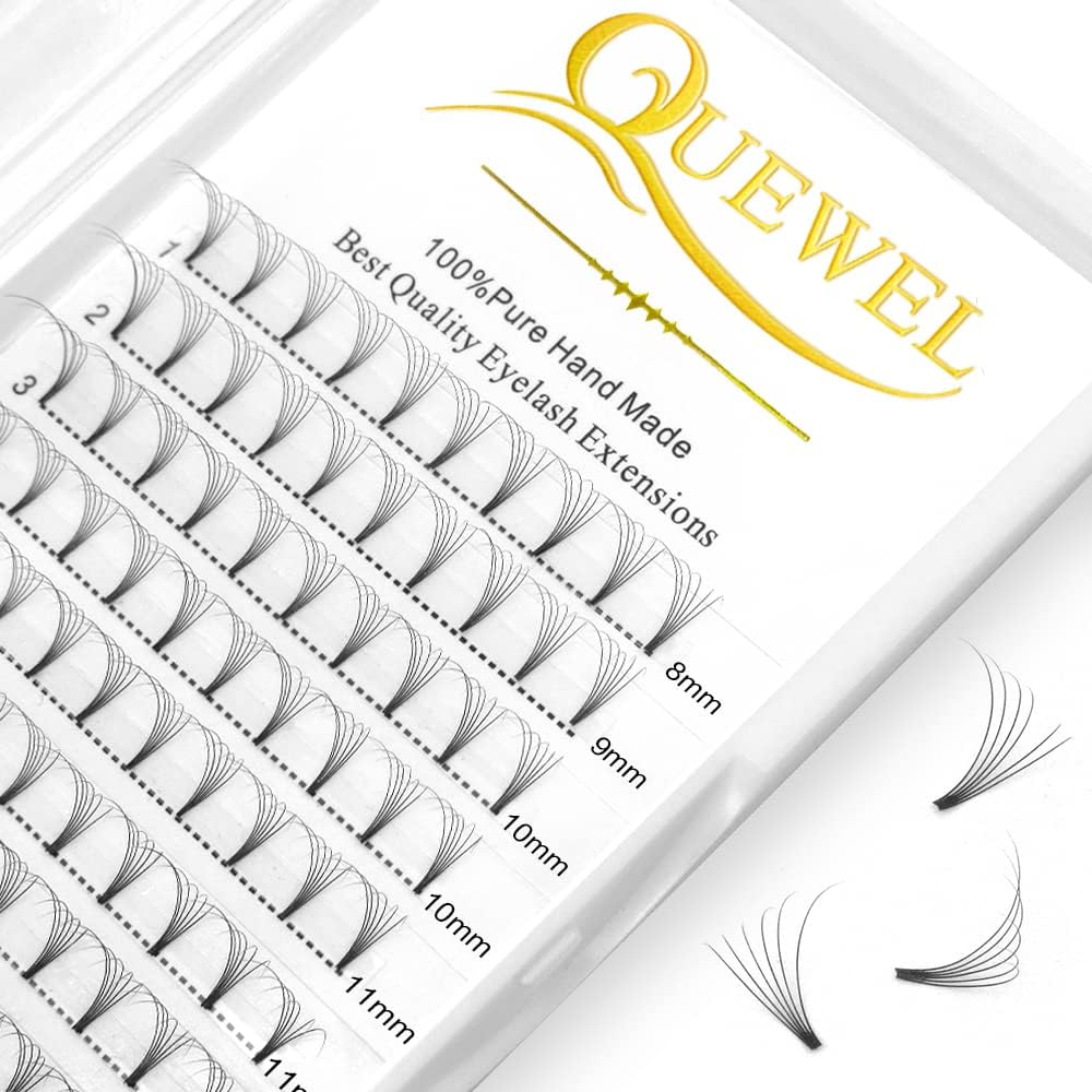 Premade Fan Volume Lash Extensions 6D 0.07D MIX8-15mm Russian Pre Made Fan Lashes | 3D 4D 5D 6D 0.07/0.10 C/D Curl 8-15mm | Long Lasting | Easy Application（6D 0.07D MIX8-15mm）