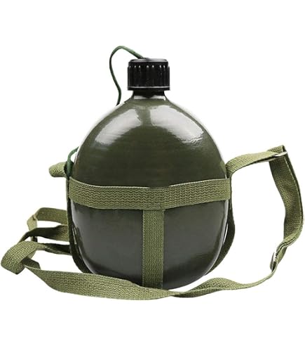 LAKEN Clasica 1 Liter Aluminium-Campingflasche - Auslaufsicher Mit Filzbeutel, Schmaler Mund, BPA-frei
