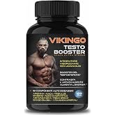 Male Testosterone, Muscle Mass, VIKING 120 Testosterone Booster Stimulating Male Energy Supplement with Maca, Tribulus, Ashwa