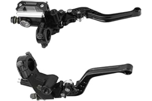 Qiilu QL04610 Universale 1 paio 7/8"(22mm) Freno del Motociclo Frizione Cilindro Serbatoio Leve