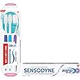 Sensodyne Toothpaste Rapid Relief, Sensitive tooth paste to help beat sensitivity fast, 80 gm & Sensodyne Deep Clean Manual Brush Super Saver Pack for adult (Multicolor, Pack of Buy 2, Get 1 Free)