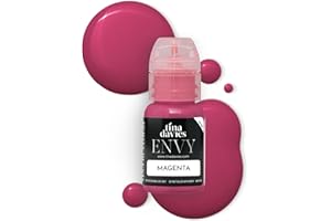 Tina Davies Pigmenti labbra professionali Envy & Lust – trucco permanente per labbra – colori guariscono fedeli al tono – alta ritenzione – Envy magenta, flacone da 15 ml