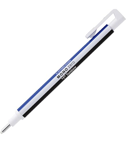 ZE22V Pentel Clic Eraser Grip Retractable Eraser Pen, Violet Barrel, Pack Of 1 - Foto 4