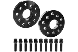 GAsupply 5X100 & 5X112 Wheel Spacers, 20mm Hubcentric Forged Spacers with Ball Seat Bolts Hub Bore 57.1mm Thread Pitch M14x1.5 Compatible with Audi TT A3 A4 A6 A8 S4 S6 S8 Volkswagen Golf