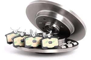 RIDEX Disques et plaquettes de freins 3405B0308 Essieu arrière avec roulement de roue avec bague ABS plein