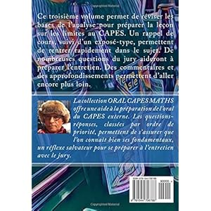 ORAL CAPES MATHS : Limite d'une fonction réelle de variable réelle Livre en Ligne - Telecharger Ebook