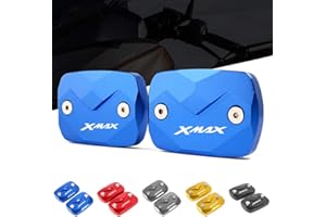 BXMOTO CXEPI Couvercle de Réservoir de Liquide de Frein de Moto 2 pièces pour XMAX300 X-MAX 250 2017-2021 TECH MAX XMAX 125 2022
