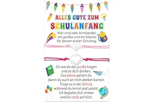 XINDY First Day of School Girl Boy Gift School Child Bracelet First Day of School Gift School Bag Filling with Card