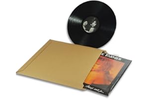 ENVELOPPEBULLE Lot de 100 Enveloppes carton vinyle 33 tours format 350x350 mm