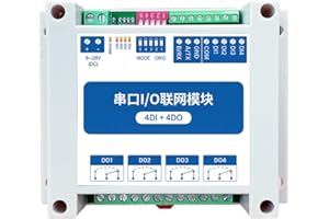 CDBAIRUI 4DI+4DO Modbus RTU Controllo I/O Moduli di rete Seriale Interfaccia RS485 Interfaccia MA01-AXCX4040 Guida Installazione 8~28V DC IoT Watchdog