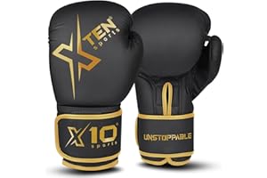 XTEN SPORTS XTEN Boxing Gloves for Men & Women, Boxing Training Gloves, Pro Sparring, Heavy Punching Bag Mitts Focus Pads Workout, Muay Thai, Kick Boxing, MMA, Ventilated Palm, Multi Layered, 8 10 12 14 16 Oz