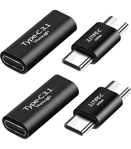 CTRICALVER Splitter USB-C 1 A 3 – Cavo Intrecciato In Nylon, Ricarica E Dati, Guscio In Alluminio, Con 4 Adattatori, Lunghezza 32 Cm