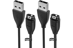 Ancable Kabel ładujący do Garmin Vivoactive Fenix 1M, 2-pak kabla USB do ładowania Garmin Vivoactive 3 4 4S, Vivomove 3 3S, Fenix 5, 5X, 5X, Plus, 5S, 5S, 5S Plus, 6X, 6, 6S, itp.