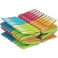 LAGUELLE – 60 mollette per bucato antiscivolo – Fabbricazione francese – Assortite Verde, Blu, Arancione, Rosa