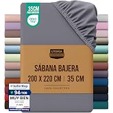 Utopia Bedding Fitted Sheet 200 x 220 - Grey | Oeko Tex Certified - Brushed Polyester Microfiber - 35cm Deep Pocket