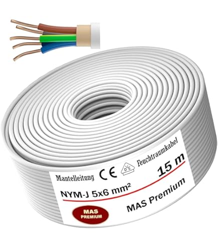 LAPP 16000523 Mantelkabel NYM-J 5 G 6 mm² Grijs per meter