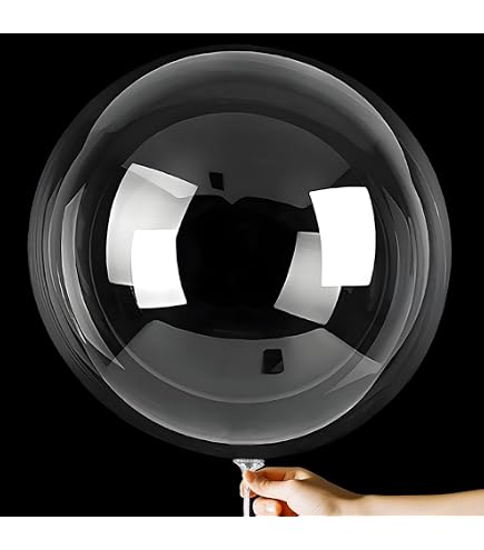 Naroote Bobo-ballonnen – Transparant, 10 Stuks, Diameter 76 Cm Na Opblazen, Brede Opening, Geschikt Voor Feestdecoratie, Verjaardagen En Bruiloften