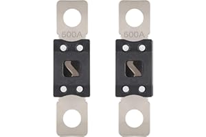 VEXUNGA MEGA Fusibles Coche 500A Fusibles ANM Mega Fusible de Alta Corriente 500 Amperios para Vehiculos Autocaravana Camiones Autobuses (2 Piezas)