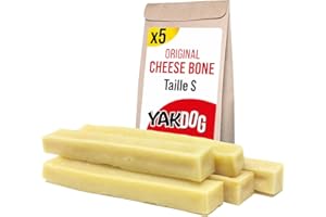 YAKDOG - Bâtonnets Fromage pour Chien - Friandises à Mâcher Longue Durée - 100% Naturel - Traditionnelle Himalaya - Fabriqué en Belgique - Taille S