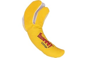 Yeowww! Peeled Banana Catnip Toy For Cats, Yellow, 6"