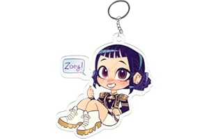 XYYYHTL Huntirx Kpop Schlüsselanhänger Kpop Saja Boys Rumi Mira Jinu Zoey Anime Figur Souvenir Schlüsselringe Jungen und Mädchen Rucksack Anhänger Pop Figuren aus Acrylic Geschenk Zubehör