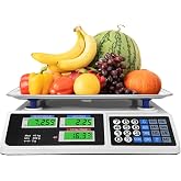 Promosyonca 40 Kg Dijital Hesaplamalı Terazi, Elektronik Market Manav Tartısı, Fiyat Hesaplayan &Ccedil;ift LCD Ekranlı Terazi, Pasl