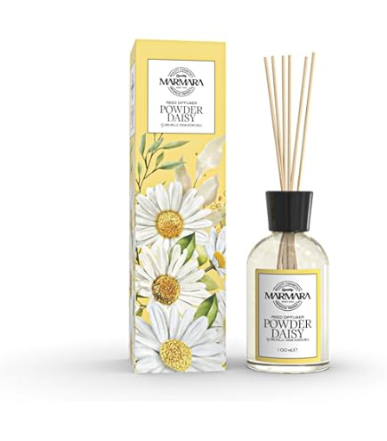 MARMARA - Lavender Garden kamergeur met stokjes 100 ml | kamerverfrisser met lavendelsalie, roos sandelhout geur aroma | diffuser met stokjes | luchtverfrisser woning | Room Fragrance