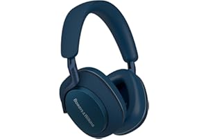 Bowers & Wilkins Px7 S2e Over-Ear-Kopfhörer mit Geräuschunterdrückung, kabellos, Qualcomm aptX™ Adaptive, Schnellladung, 30 Stunden Wiedergabe, sechs integrierte Mikrofone - Ozeanblau