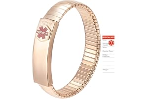 EnerCoppeX SOS Medical Alert PersonalizedID Medical life-emergency stainless bracelet for all people to travel &daily in case of urgency