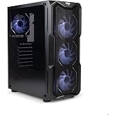 حافظة كمبيوتر للألعاب Aigo AQUARIUS 650W Mid Tower، متوافقة مع ATX/M-ATX/Mini-ITX، 7 فتحات للمروحة، دعم بطاقة الرسومات مقاس 330 مم، الولايات المتحدة