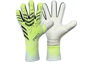 Longjihui Guanti da portiere da calcio, guanti da allenamento con presa forte, antiscivolo e traspiranti, per adulti e bambini