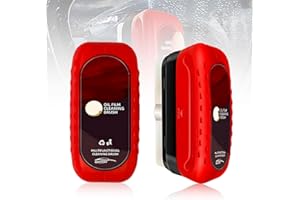 DWFEYOI Detergente per Pulizia Vetri Auto,2 Automotive Oil Film Cleaning Brush,Detergente per Vetri Auto,Rimuovi Pellicole D'olio per Vetri,Potente Detergente per Parabrezza e Rimozione della Pellicola d'olio