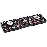 Numark DJ2GO2 Touch - Controlador DJ USB compacto de 2 canales para Serato DJ con mezclador / crossfader, interfaz de audio y