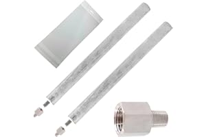 REPUESTO TECNICO Repuesto Técnico | Pack de 2 Ánodos de Magnesio 22x350 mm para Termo Eléctrico | Rosca M6/M8 con Adaptador Incluido | Repuestos Universales Compatibles con Cointra y Otras Marcas