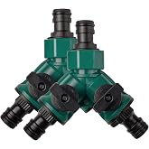 2 way valve with shut-off valve, hose connector set, quick connector, garden hose, pipe distributor, mang connection