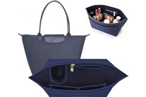 YEAHBOOM Organizer für Longchamp Tasche,Organizer für Longchamp Pliage M,Taschen Organizer für Longchamp M,Geldbörsen-Organizer für Longchamp,Filz Taschenorganizer mit mehreren Taschen,Handtaschen Organizer