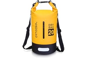 Blackace arteesol Dry Bag Sac à Dos étanche avec Double bandoulière 5L/10L/20L/30L - Sac à Dos pour Natation, Kayak, Bateau, pêche, Voyage, Cyclisme, Plage