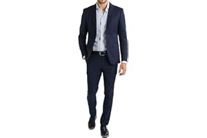 EVOGA Abito Completo Uomo Giacca con Pantaloni Elegante Casual Cerimonia