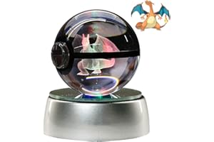 Aikchi 50mm 3D Lampada a sfera di cristallo con incisione laser 3D, immagine 3D